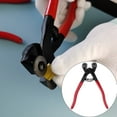 thumbnail image 2 of Glass Tile Nippers, Heavy Duty Wheeled Glass Mosaic Nipper, Glass Nippers with Soft Rubber Handle for Stained Glass, Ceramic Tile Nipper Mosaic Tools, 1 Pcs, 8.07x2.0", 2 of 8