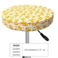 thumbnail image 4 of Balery yellow rubber ducks Fundas de asiento para taburete de bar redondo de tela de terciopelo ajustables que protegen de arañazos y manchas para sillas de 14 a 17 pulgadas.-12 inch, 4 of 7