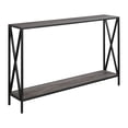 thumbnail image 1 of Convenience Concepts Tuscan Console Table w/ Bottom Shelf, Weathered Gray, 1 of 3