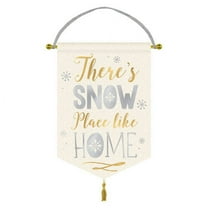 Various Christmas 'There's Snow Place Like Home' Canvas Sign