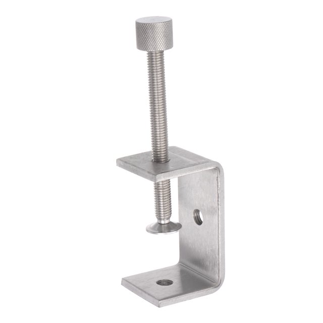 Inoxidable Acero C-Abrazadera, Amplia Mandíbula Apertura con Moleteado Mano Torsión para Carpintería Soldadura Construcción 80 mm