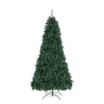 thumbnail image 2 of 7FT Pre-Lit Artificial Christmas Tree with 450 Warm White LED Lights, 8 Lighting Modes, 1050 PVC Branch Tips, Iron Stand, Easy Assembly, Remote Control Included, Green, 2 of 7