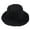 Black, variant on Women Winter Cable Knit Bucket Hat Twist Pattern Solid Color Warm Fisherman Cap
