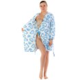 thumbnail image 3 of Casual Nights Women's Hearts Fleece Hooded Bathrobe Robe, 3 of 5