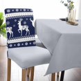 thumbnail image 2 of Chair Covers for Dining Room Set of 6,Xmas Reindeer Winter Snow Stretch Seat Protector Removable Washable Chairs Slipcovers for Kitchen Banquet Wedding Hotel,Snowflake Retro Geometric on Red, 2 of 6