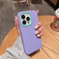 thumbnail image 1 of Funda de teléfono desmontable 3 en 1, cubierta de silicona líquida para IPhone 14, 13, 11, 12 Pro Max, Mini, XR, XS Max, X, 7, 8 Plus, SE 2020, 1 of 4