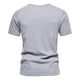 thumbnail image 4 of pstuiky camiseta de hombre, Camiseta de manga corta con cuello en V doble para hombre, talla grande, moda Fallow Priming. camisas casuales para hombre l, 4 of 4