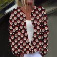 thumbnail image 1 of Cárdigan de mujer, cárdigan de manga larga, ahuecado, color sólido, chaqueta informal, parte superior de poliéster para mujer, 1 of 5