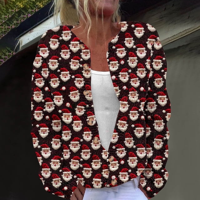 Cárdigan de mujer, cárdigan de manga larga, ahuecado, color sólido, chaqueta informal, parte superior de poliéster para mujer