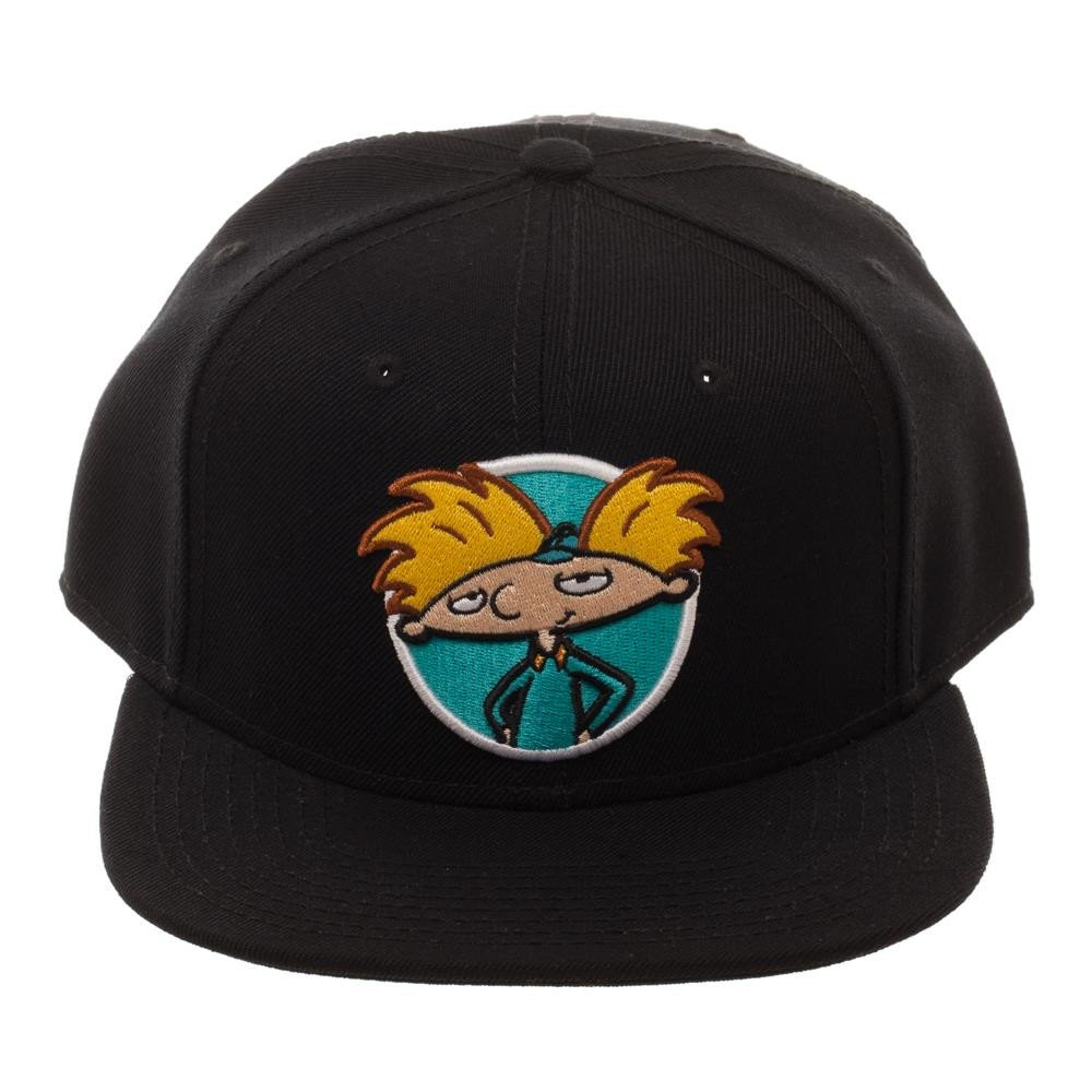 Hey Arnold Baseball Cap Hey Arnold! Black Snapback New Licensed