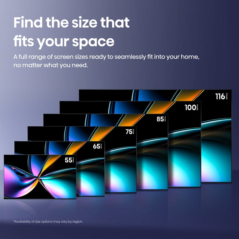 Hisense 100" Class U75QG Series Mini-LED 4K UHD Google Smart TV 100U75QG gallery view