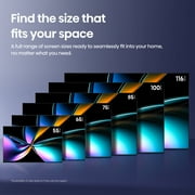 Hisense 100 Class U7 Series Mini-LED ULED 4K UHD Google Smart TV (100U75QG، موديل 2025) - QLED، أصلي 165 هرتز، Dolby Vision IQ، Dolby Atmos، ما يصل إلى 3000 شمعة في المتر المربع، IMAX محسّن