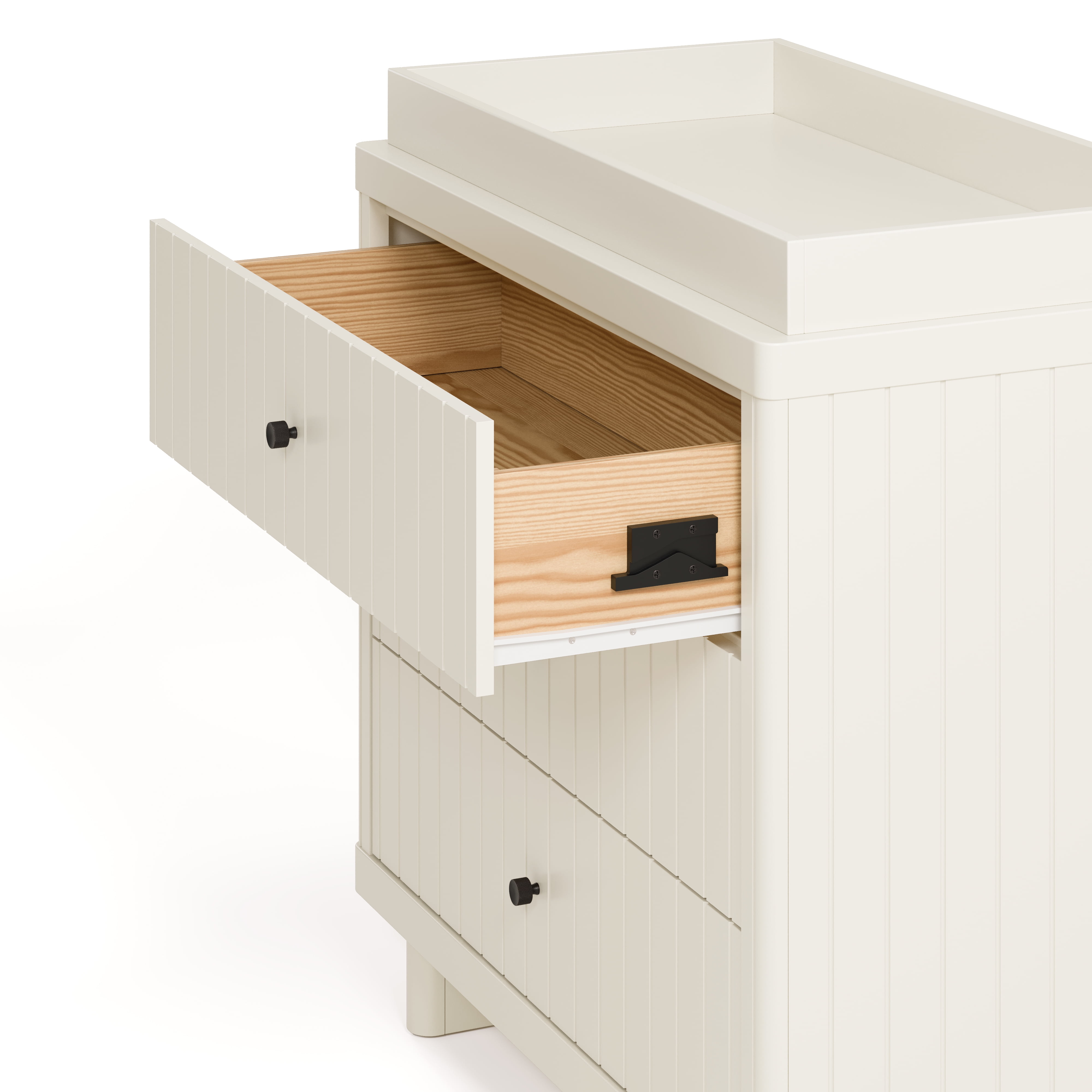 Art of Nursery by Storkcraft Kyoto 3 Drawer Dresser with Infant Changing Topper, Frosted Oat