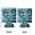 thumbnail image 2 of WIRESTER Neoprene Beer & Soda Sleeve Cover, Set of 6 Mermaid Scales Blue Wave, 2 of 3