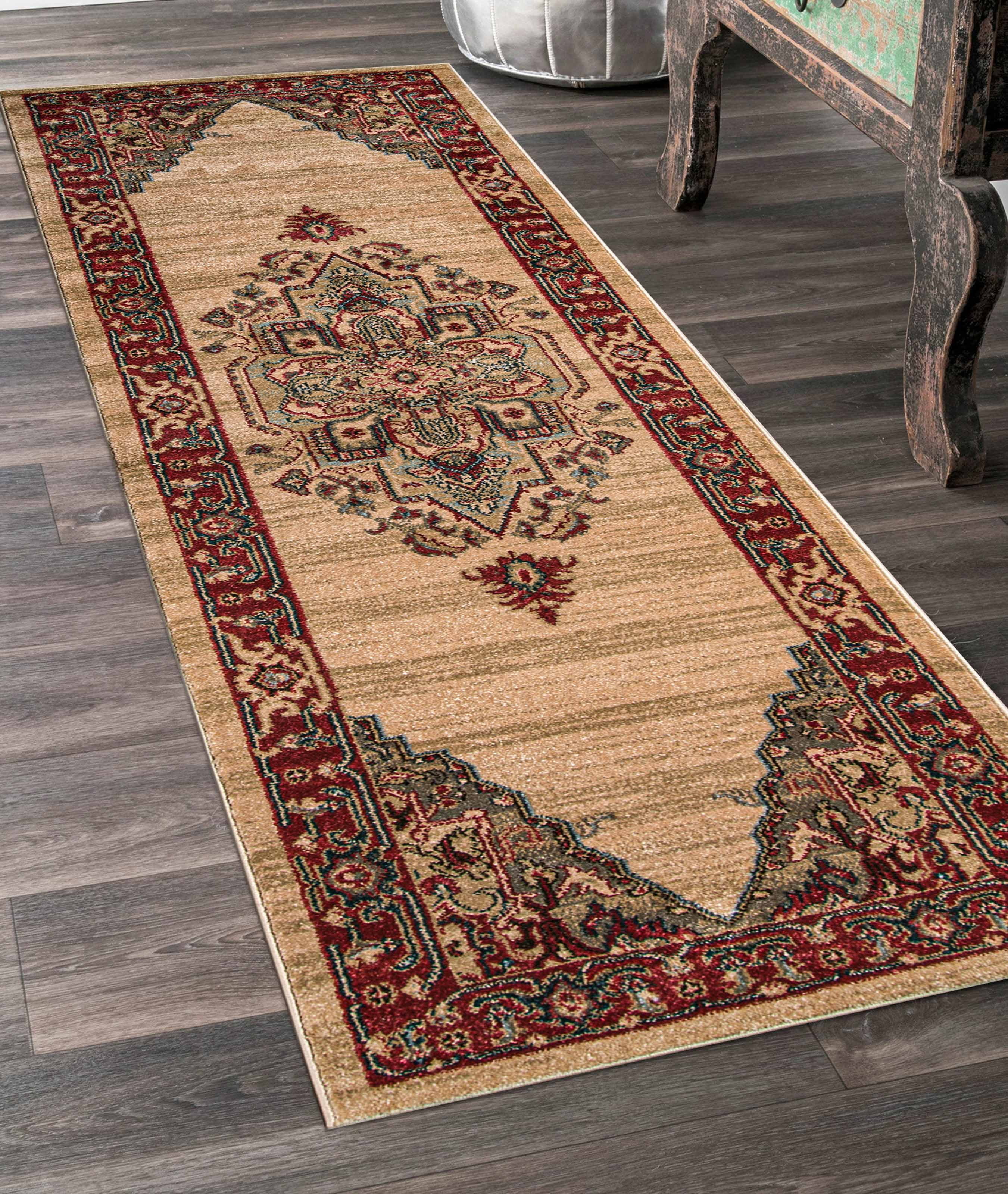 ECARPET Lux Traditional Area Rug for Living Room, Bedroom, Dining Entrance, Hallway and More.