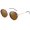 Brown, variant on Retro Tangle Free Aviator Sunglasses for Women Trendy Round Frame 2026 Fashion Designer lady Shades