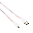 thumbnail image 3 of onn. USB to USB-C Glitter Cable, Grey & Orange, 6', 3 of 6
