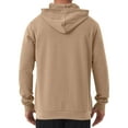 thumbnail image 3 of Mens Hoodies Zip up Long Sleeve Pullover Sweatshirt Designer Fleece Cardigan Plus Size Hooded Jacket Sun Hoodie Pockets Athletic Sports Activewear Outdoor Running Outwear Khaki XXXL, 3 of 6