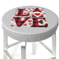 thumbnail image 3 of Naloa Buffalo Plaid Love And Gnome Round Bar Stool Cushion Cover 12-14 inch, Fits Kitchen, Office, Restaurant Chairs - 13 inch, 3 of 7