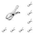 thumbnail image 1 of Multi Functional Stainless Drying Clamp Quilt Clips Sewing Clips Fabric Clips for Household Clothes and Quilt Drying, Windproof Fixed Clips Creative Multi-Use, 1 of 5