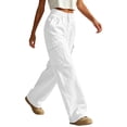 thumbnail image 7 of Elvqul Cargo Pants for Women with Multi Pockets, High Waisted Straight Leg Pants Elastic Waist Button Zip Quick Dry Casual Baggy Relaxed Fit Athletic Pants for Hiking Climbing, 7 of 7