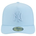 thumbnail image 2 of Men's New Era  Light Blue New York Yankees Color Pack A-Frame 59FIFTY Fitted Hat, 2 of 5