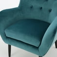 thumbnail image 3 of Simone Dark Teal New Velvet Arm Accent Chair, 3 of 7
