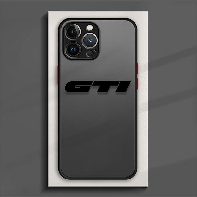 Phone Case For iPhone 15 14 13 12 11 Pro Max 6 6S 7 8 Plus XS Max XR X 12 Mini Hard Matte Shell Luxury GTI-Logo Cars