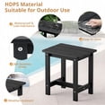 thumbnail image 4 of Mesa auxiliar para exteriores LUE BONA HDPS, resistente a la intemperie, negra, 4 of 6