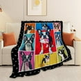 thumbnail image 3 of Boston Terrier Blanket, Dog Blanket, Boston Terrier Gifts, Pet Dog Stuff Fleece Flannel Plush for Women Men men Women Lover Adults Soft Bedding for Sofa Bed Office Home Decor 80"X60", 3 of 8