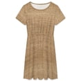 thumbnail image 3 of Textile Burlap Horizontal Background with Natural Texture Dress Fashion Beach Short Sleeve Dresses Female Party Printed Sundress, 3 of 7
