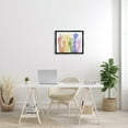 thumbnail image 3 of Stupell Industries Rainbow Peace Love Caring Hand Signs ASL Luster Gray Framed Floating Canvas Wall Art, 16x20, by Grace Popp, 3 of 5