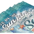 thumbnail image 4 of Mermaid Shower Curtain Summer Ocean Beach Bathroom Decor Nautical Shower Curtain Fabric Polyester Waterproof with Plastic Hooks 72" X 72", 4 of 6