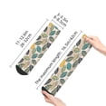 thumbnail image 2 of Salouo Vintage Leaves Pattern Unisex Middle Tube Socks,Middle-Finger Knee High Socks Over The Calf Tube Stocking Crew Stockings for Women and Men Tube Socks, 2 of 8