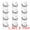 Silver, variant on Unique Bargains 12Pcs Utility Hooks Metal Square Durable Hooks White 1.8x1.8inch