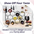 thumbnail image 2 of Botellero Gusto Nostro Countertop para 14 botellas, metal negro, 2 of 9