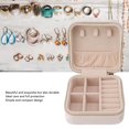 thumbnail image 3 of Velvet Jewelry Storage Case, Velvet Travel Jewelry Box 2 Layer Space Saving Multifunctional Humanized Full Protection  For Necklaces Bracelets Type 1,Type 2,Type 3,Type 4,Type, 3 of 8