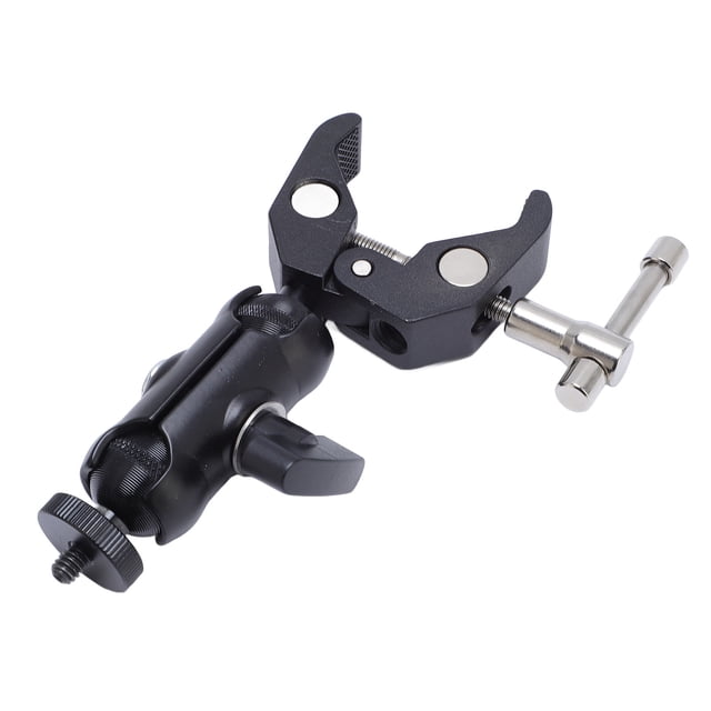 RV Ladder Mount, 360 Deg Adjustable Clamp Aluminum Alloy for Mini Mount Long Durability for Guardrail for Yacht