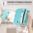thumbnail image 6 of for Samsung Galaxy Z Flip 4 Wallet Case, Cute Luxury Business Leather Card Slot Case Card Package Hard PC Bumper Anti-Fall Protector for Galaxy Z Flip 4 5G 2022 Women Men, 6 of 14