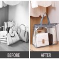 thumbnail image 4 of Sac à Main Transparent Portable pour Femmes Housse Anti-Poussière Sac de Rangement avec Fermeture Éclair pour Protection contre la Poussière et l'Eau Pliable, 4 of 4