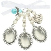 PINXOR 1Set Wedding Bouquet Photo Charms Memorial Photo Pendants Picture Frame Charms