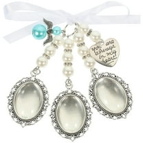 1Set Wedding Bouquet Photo Charms Memorial Photo Pendants Picture Frame Charms