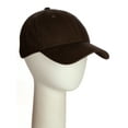 thumbnail image 4 of D&I Plain Dad Hat 100% Cotton Unstructured Hat Unisex Adjustable Strap - Dark Brown, 4 of 8