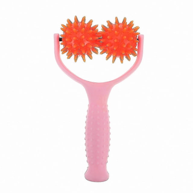 Portable Handheld Shoulder Massager with Comfort Grip Handle for Muscle Relief (Pink)