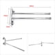 thumbnail image 3 of Barra de toalla abatible Yuarrent de acero inoxidable 2/3/4 barras accesorios de baño, 3 of 6