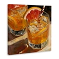 thumbnail image 2 of Stupell Industries Contemporary Grapefruit Cocktail with Ice Cubes Canvas Art, 24 x 24, by Petals Prints Design, 2 of 8
