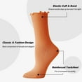 thumbnail image 3 of Ruffle Socks Woman, White Crew Cute Frilly Ankle Lettuce Dress Socks for Women Girls Turn-Cuff  5Pairs, 3 of 6