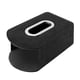 thumbnail image 4 of Visera para porta pañuelos de coche, cubierta de PU para caja de pañuelos, organizador de accesorios para coche, porta pañuelos decorativo para accesorios de vehículo, color negro, 4 of 7
