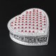 thumbnail image 4 of Caja De Baratijas Con Forma De Corazón, Joyero Con Forma De Corazón De Diamantes De Imitación, Organizador Pequeño De Baratijas Con Diseño Hueco, Para Almacenamiento, 4 of 7