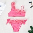 thumbnail image 2 of Godom Girls Summer Swimsuit Beach Sport One Pieces Ruffled Tankini Cartoon Bathing Suit Swimwear,Pink, 2 of 7